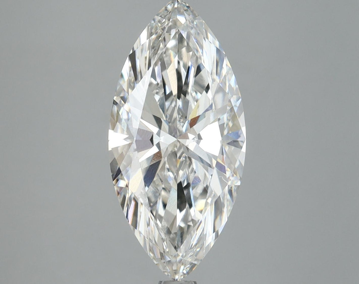 3.04 Carat Marquise Shaped Excellent Cut VVS2 IGI Certified Lab Grown Diamond