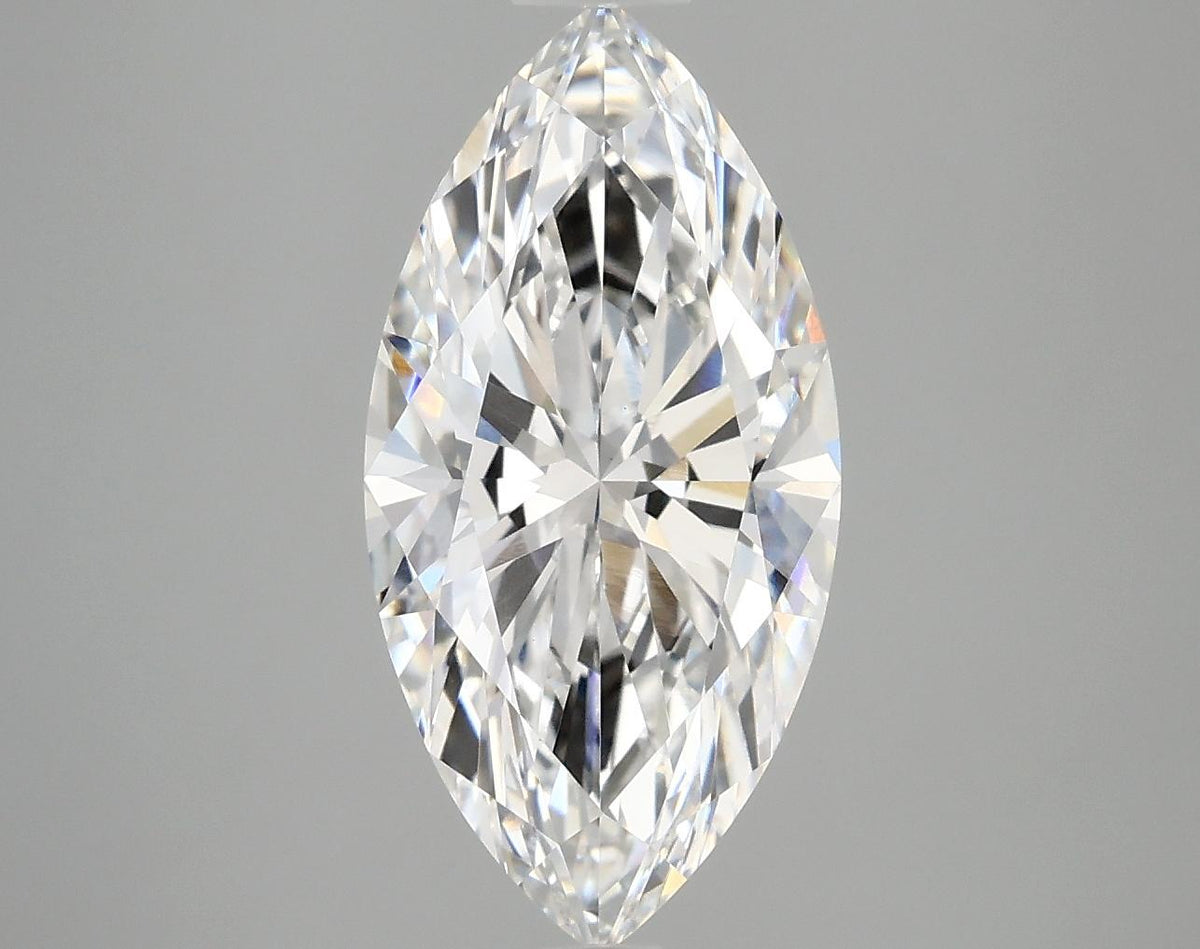 3.09 Carat Marquise Shaped Ideal Cut VVS2 IGI Certified Lab Grown Diamond