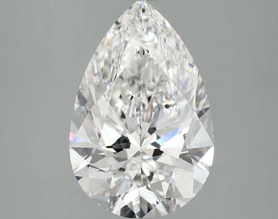 3.84 Carat Pear Shaped Excellent Cut VVS2 IGI Certified Lab Grown Diamond