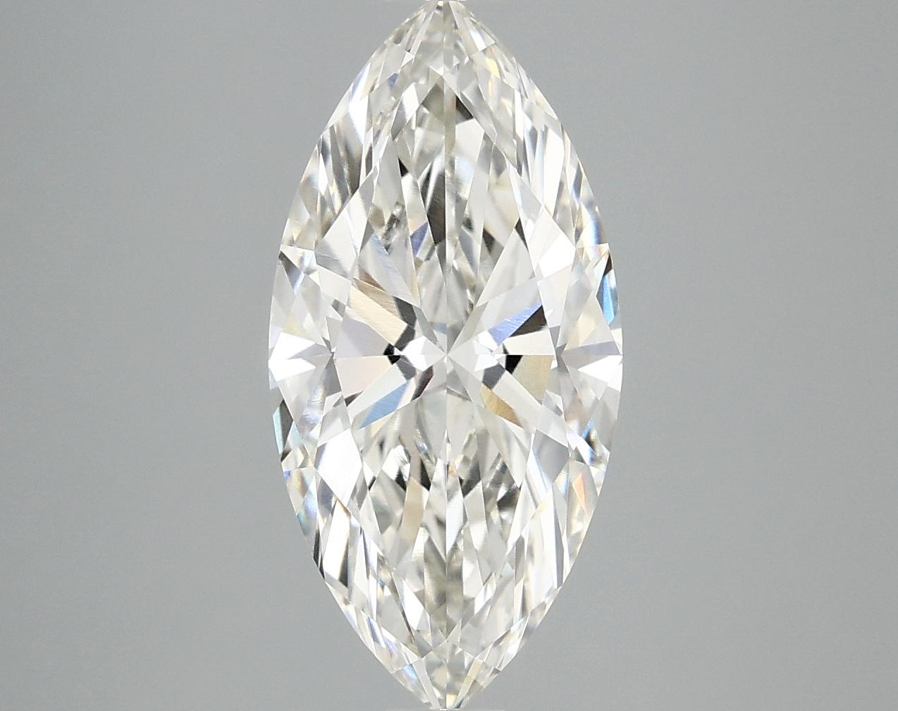 2.99 Carat Marquise Shaped Excellent Cut VVS2 IGI Certified Lab Grown Diamond
