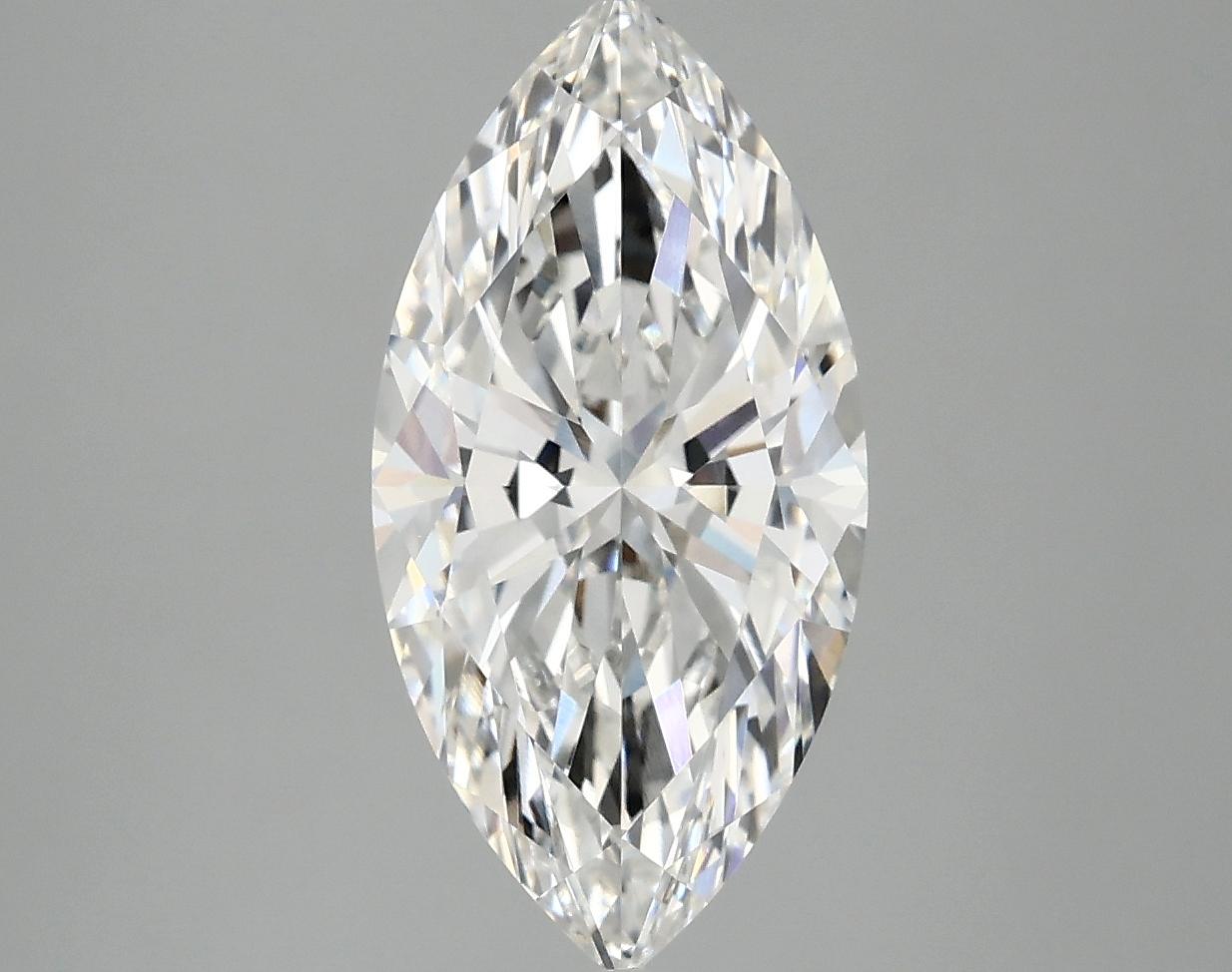 3.09 Carat Marquise Shaped Ideal Cut VVS2 IGI Certified Lab Grown Diamond