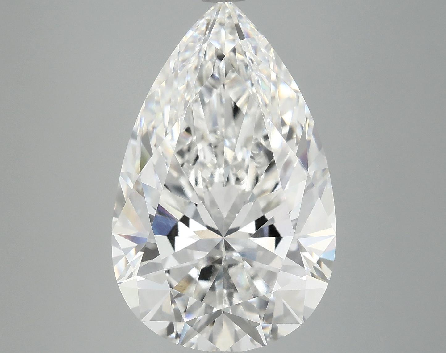 7.37 Carat Pear Shaped Ideal Cut VVS2 IGI Certified Lab Grown Diamond