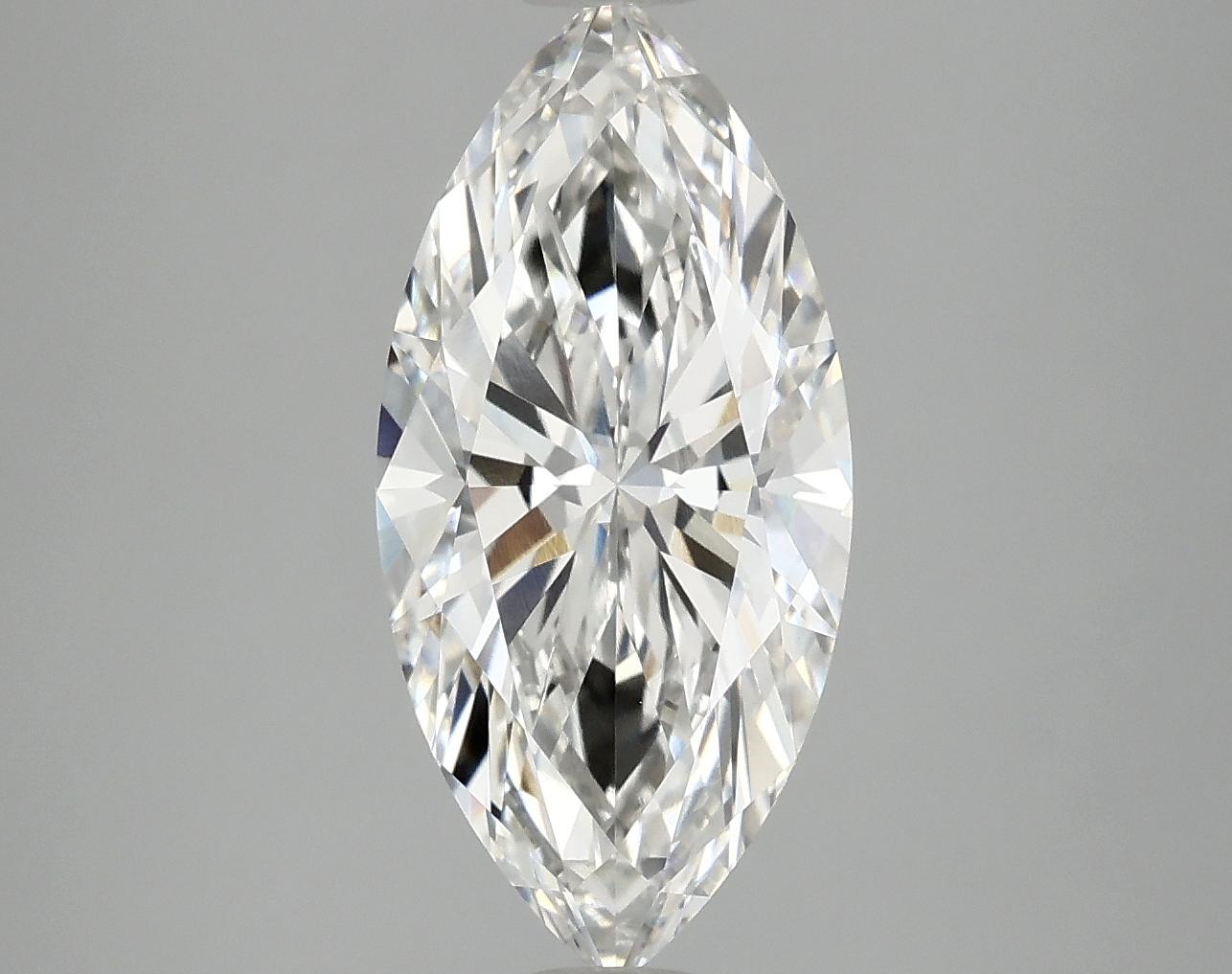 3.06 Carat Marquise Shaped Excellent Cut VVS2 IGI Certified Lab Grown Diamond