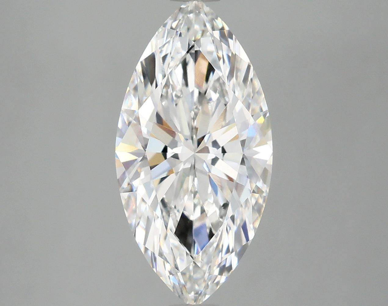 3.08 Carat Marquise Shaped Ideal Cut VVS2 IGI Certified Lab Grown Diamond