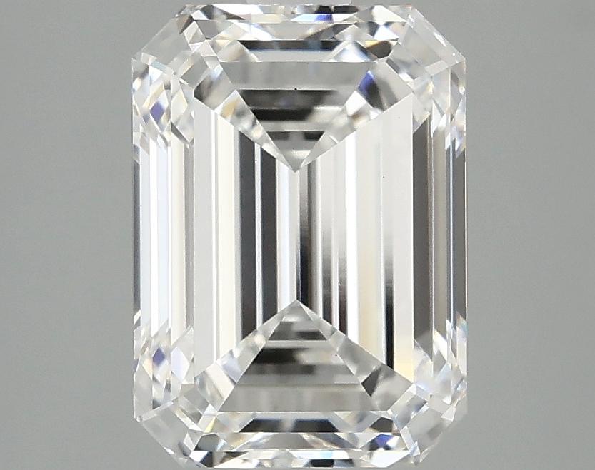 3.08 Carat Emerald Shaped Excellent Cut VVS2 IGI Certified Lab Grown Diamond