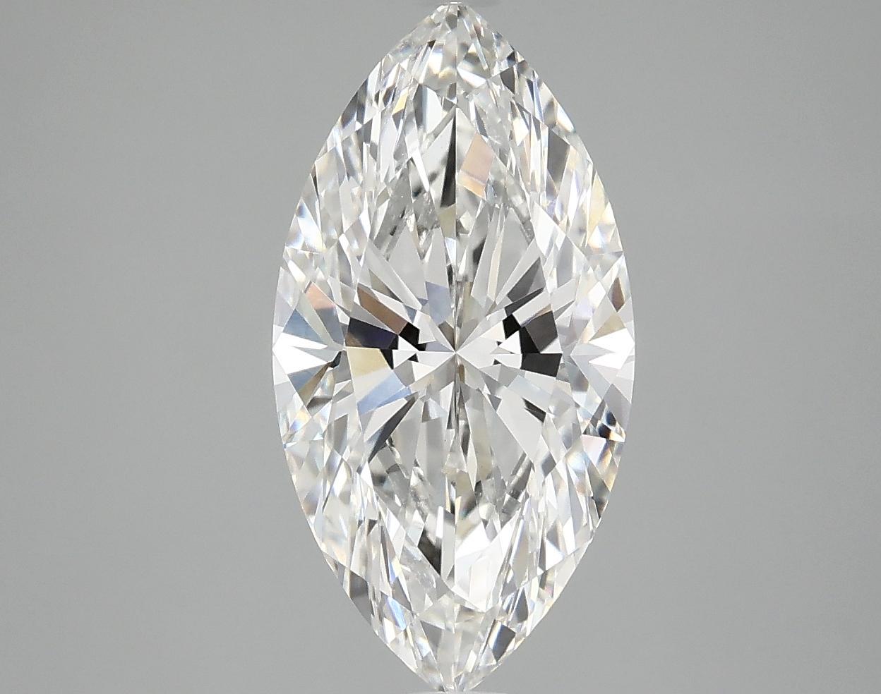 3.06 Carat Marquise Shaped Ideal Cut VVS2 IGI Certified Lab Grown Diamond
