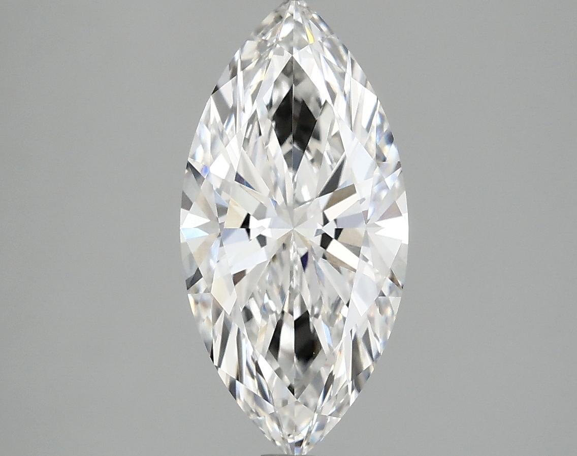 2.01 Carat Marquise Shaped Excellent Cut VVS2 IGI Certified Lab Grown Diamond
