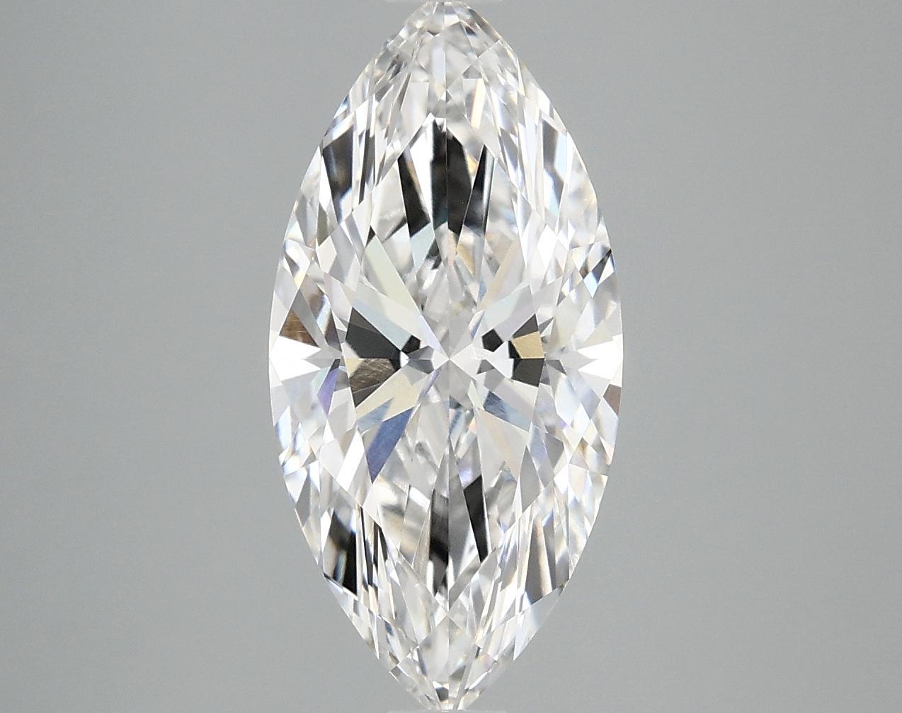 3.01 Carat Marquise Shaped Excellent Cut VVS2 IGI Certified Lab Grown Diamond