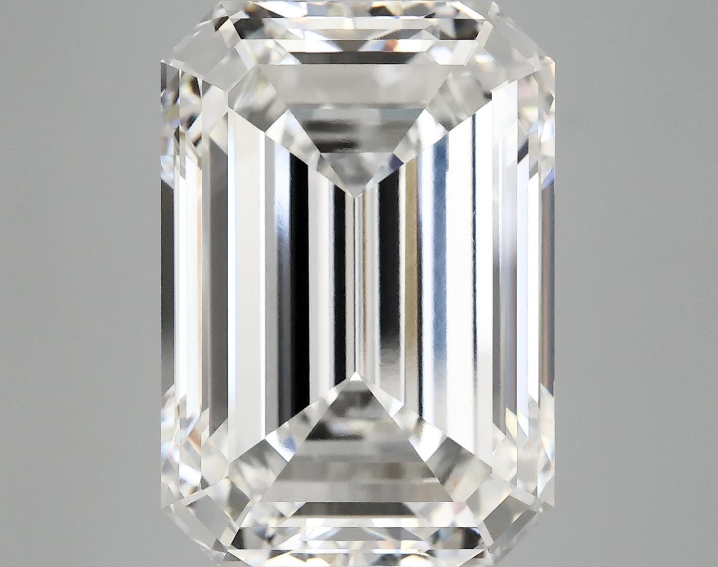 12.64 Carat Emerald Shaped Ideal Cut VVS2 IGI Certified Lab Grown Diamond