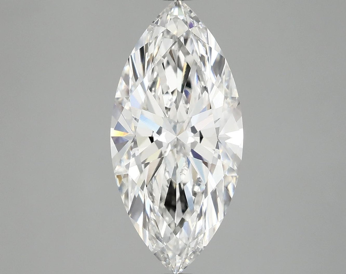 3.06 Carat Marquise Shaped Excellent Cut VVS2 IGI Certified Lab Grown Diamond