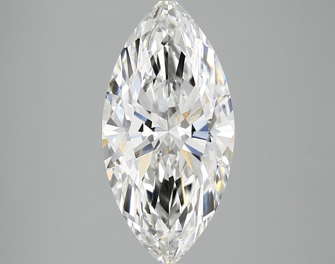 3.08 Carat Marquise Shaped Excellent Cut VVS2 IGI Certified Lab Grown Diamond