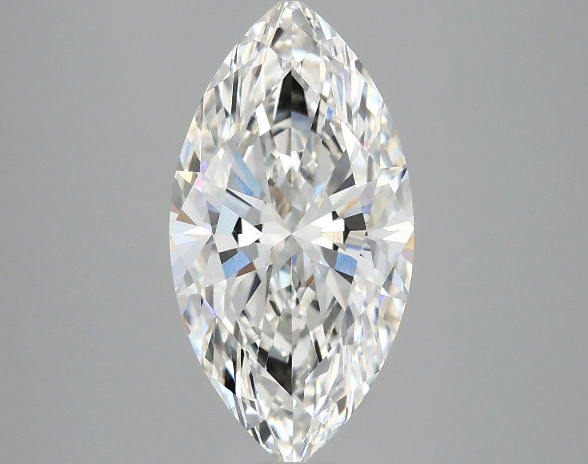 3.07 Carat Marquise Shaped Ideal Cut VVS2 IGI Certified Lab Grown Diamond