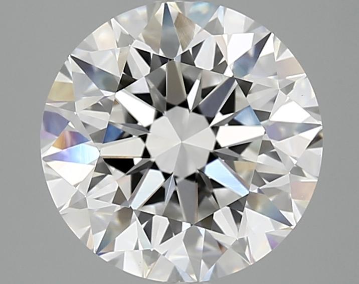 3.07 Carat Round Shaped Excellent Cut VVS2 IGI Certified Lab Grown Diamond