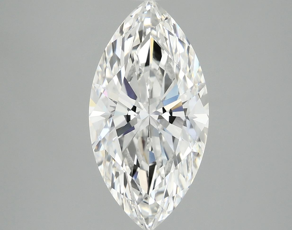 3.07 Carat Marquise Shaped Ideal Cut VVS2 IGI Certified Lab Grown Diamond