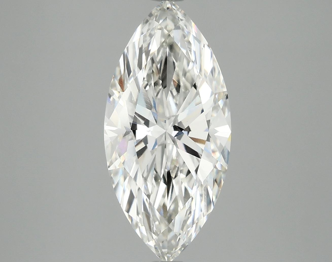 3.02 Carat Marquise Shaped Excellent Cut VVS2 IGI Certified Lab Grown Diamond