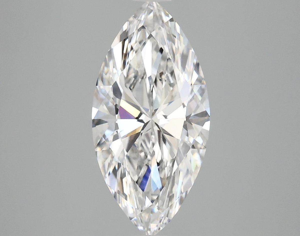 3.09 Carat Marquise Shaped Ideal Cut VVS2 IGI Certified Lab Grown Diamond