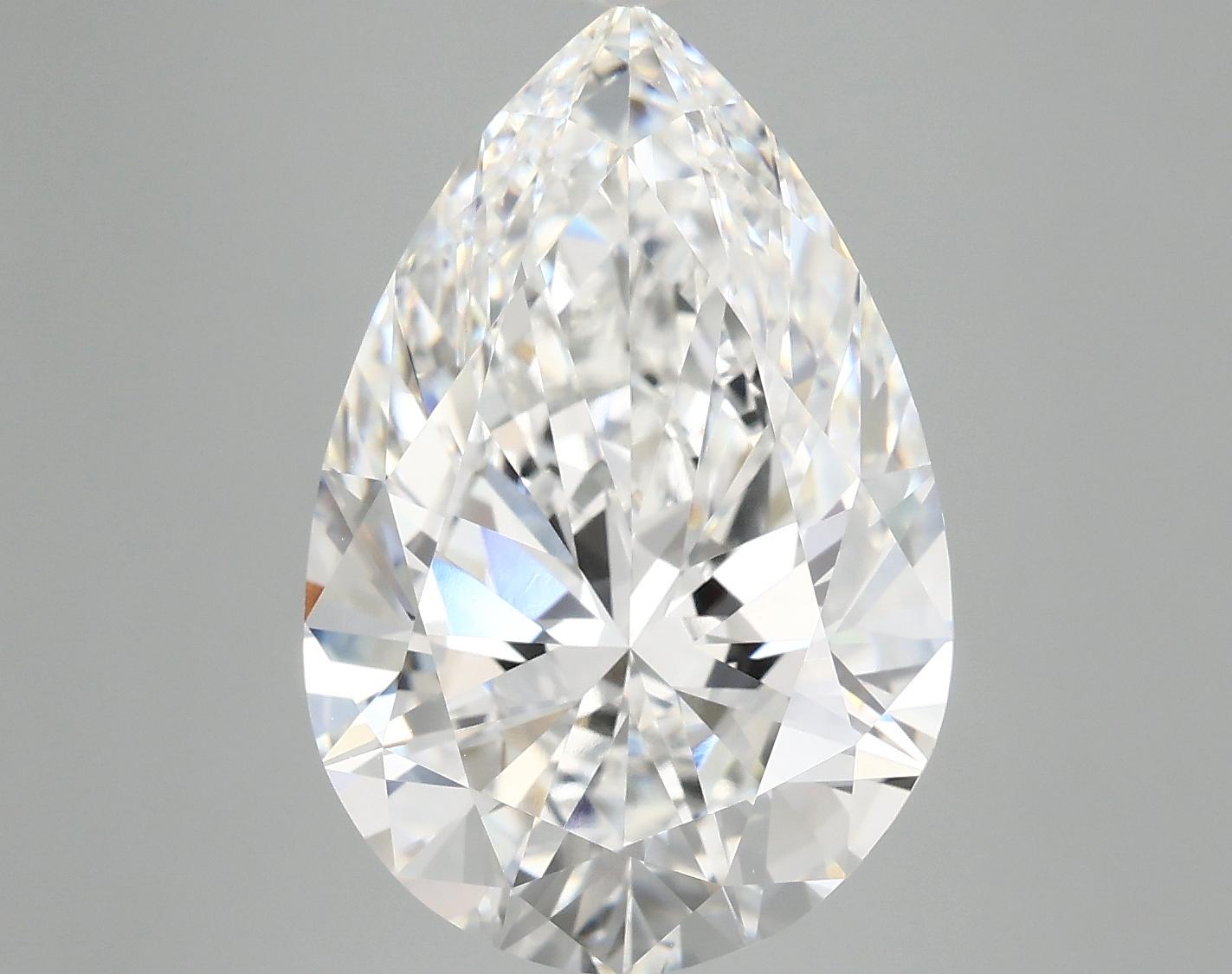 7.34 Carat Pear Shaped Excellent Cut VVS2 IGI Certified Lab Grown Diamond