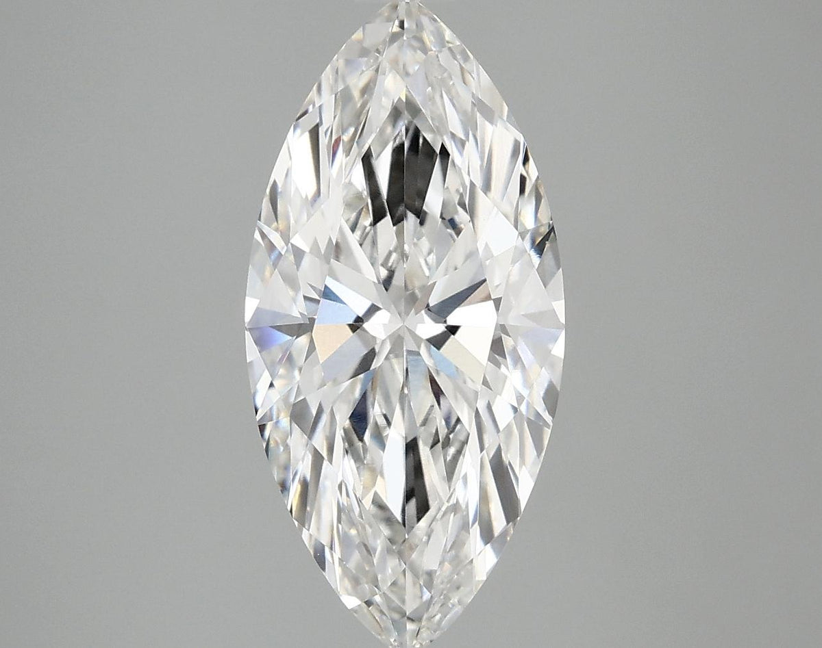 3.04 Carat Marquise Shaped Excellent Cut VVS2 IGI Certified Lab Grown Diamond