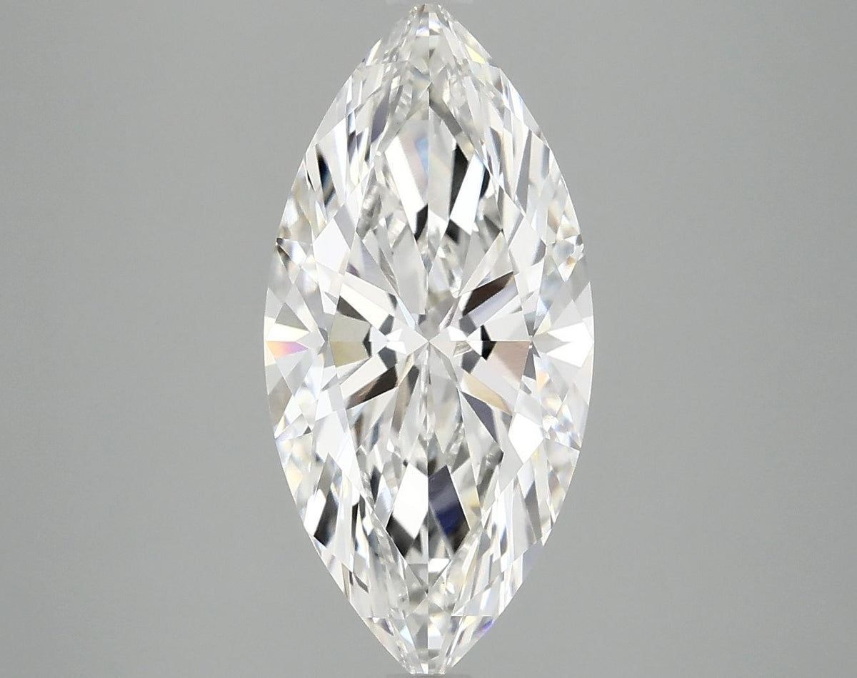 3.07 Carat Marquise Shaped Excellent Cut VVS2 IGI Certified Lab Grown Diamond