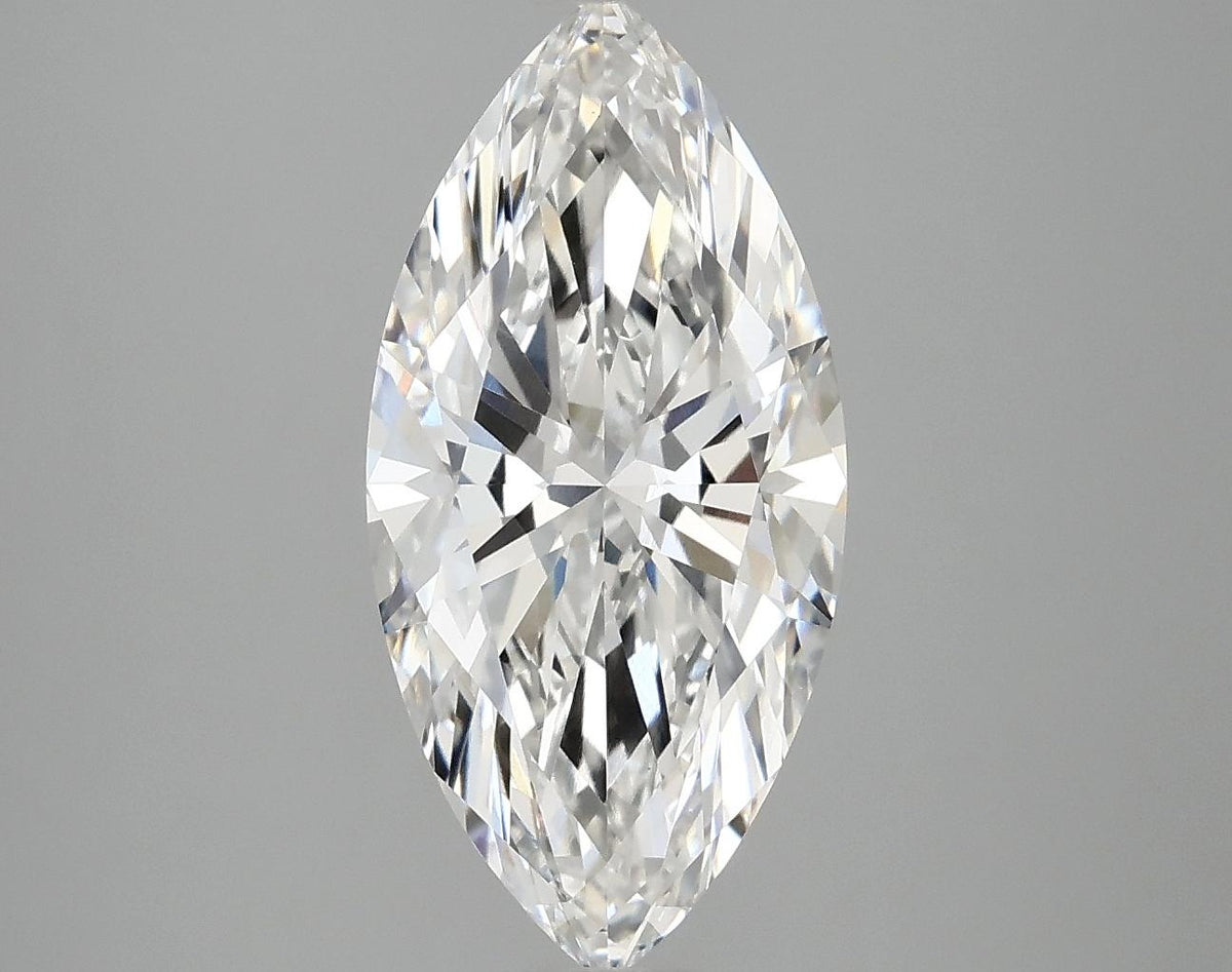 3.03 Carat Marquise Shaped Excellent Cut VVS2 IGI Certified Lab Grown Diamond