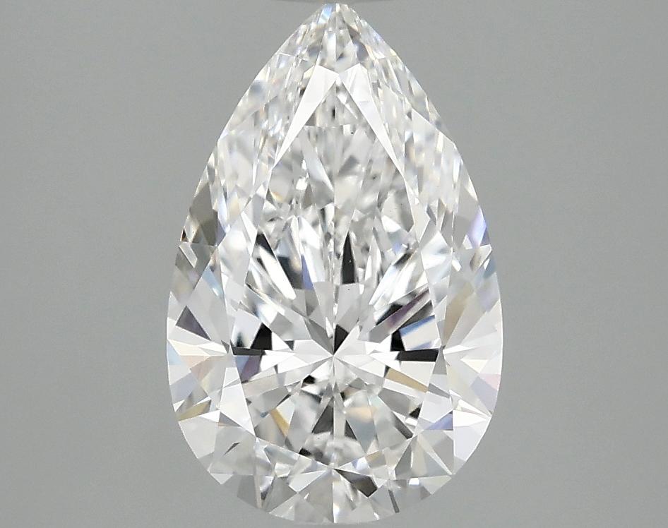 2.02 Carat Pear Shaped Ideal Cut VVS2 IGI Certified Lab Grown Diamond