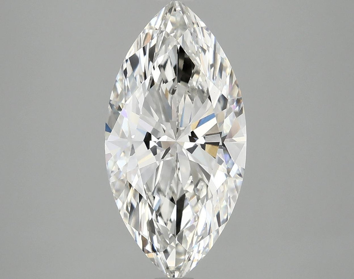 3.02 Carat Marquise Shaped Ideal Cut VVS2 IGI Certified Lab Grown Diamond