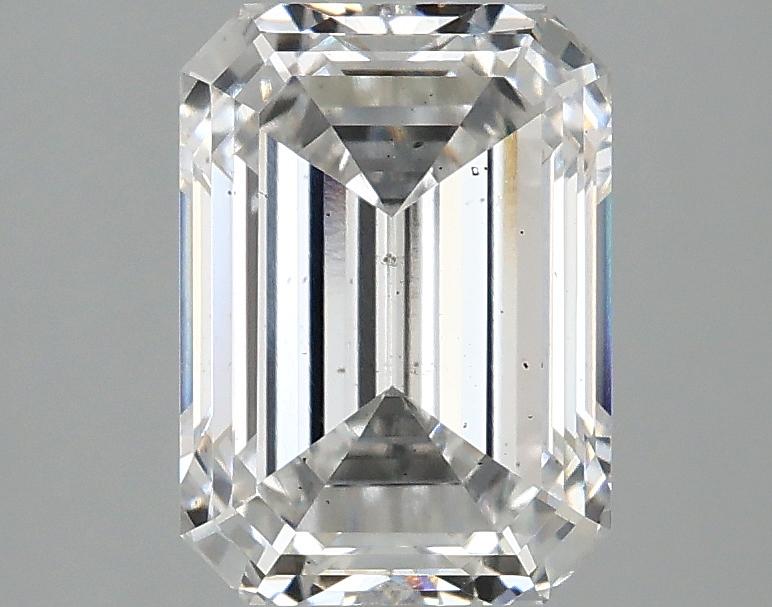 2.56 Carat Emerald Shaped Excellent Cut SI1 IGI Certified Lab Grown Diamond