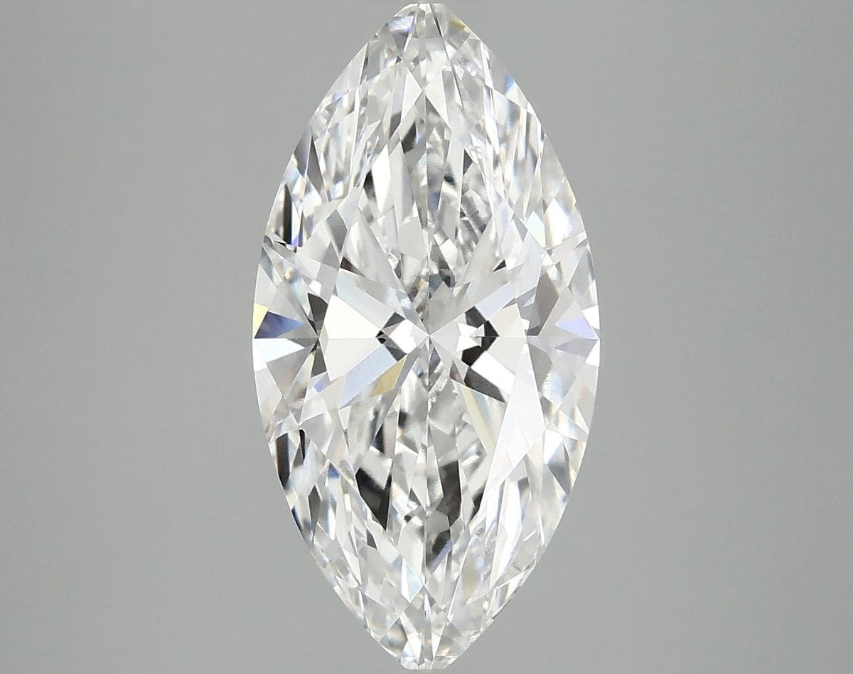 3.07 Carat Marquise Shaped Ideal Cut VVS2 IGI Certified Lab Grown Diamond