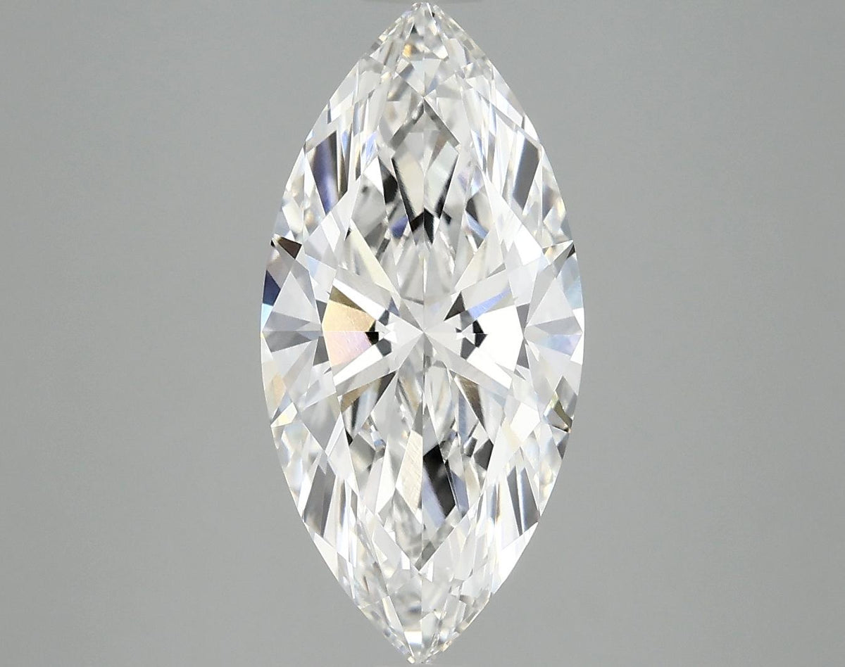 3.06 Carat Marquise Shaped Excellent Cut VVS2 IGI Certified Lab Grown Diamond