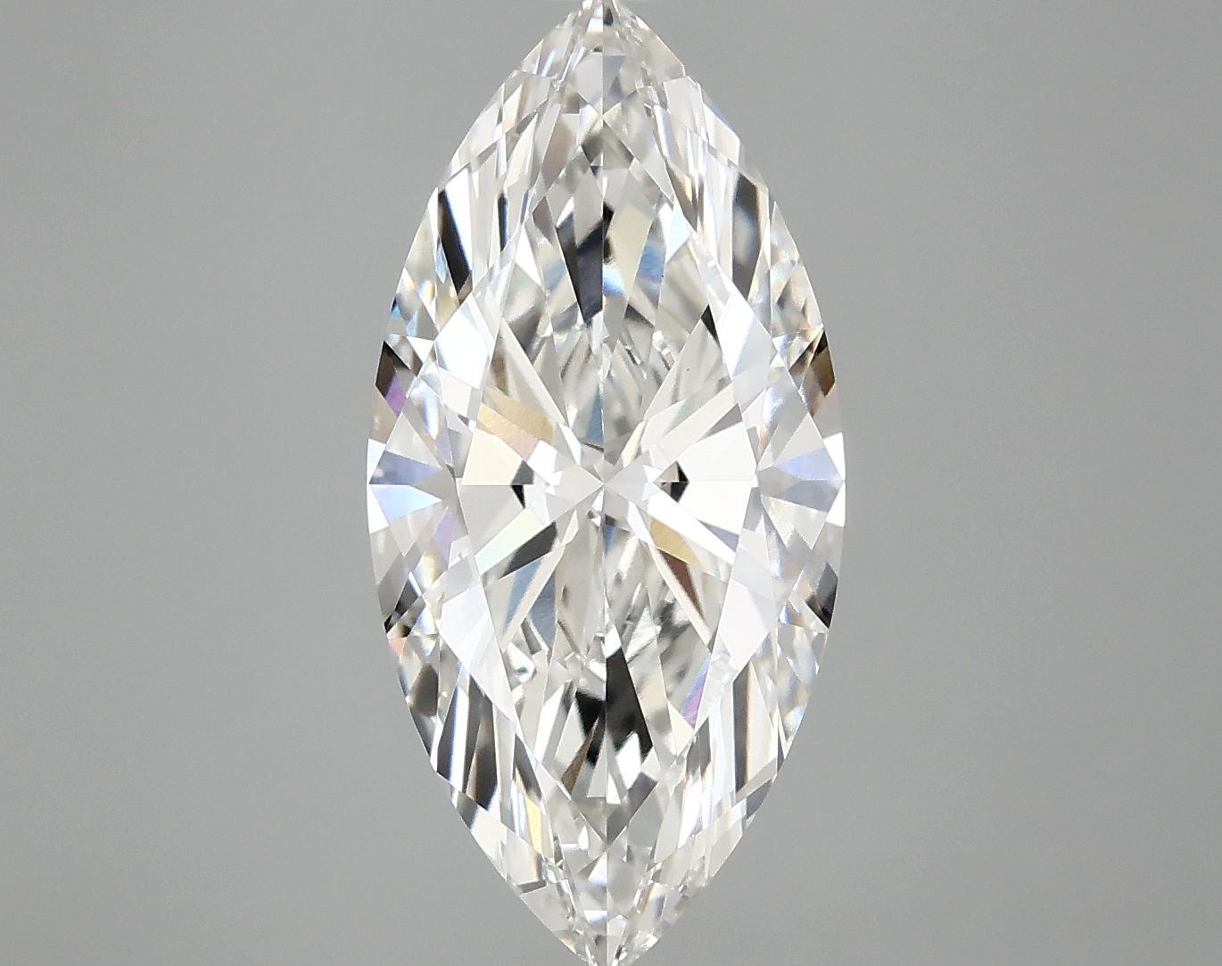 3.49 Carat Marquise Shaped Excellent Cut VVS2 IGI Certified Lab Grown Diamond