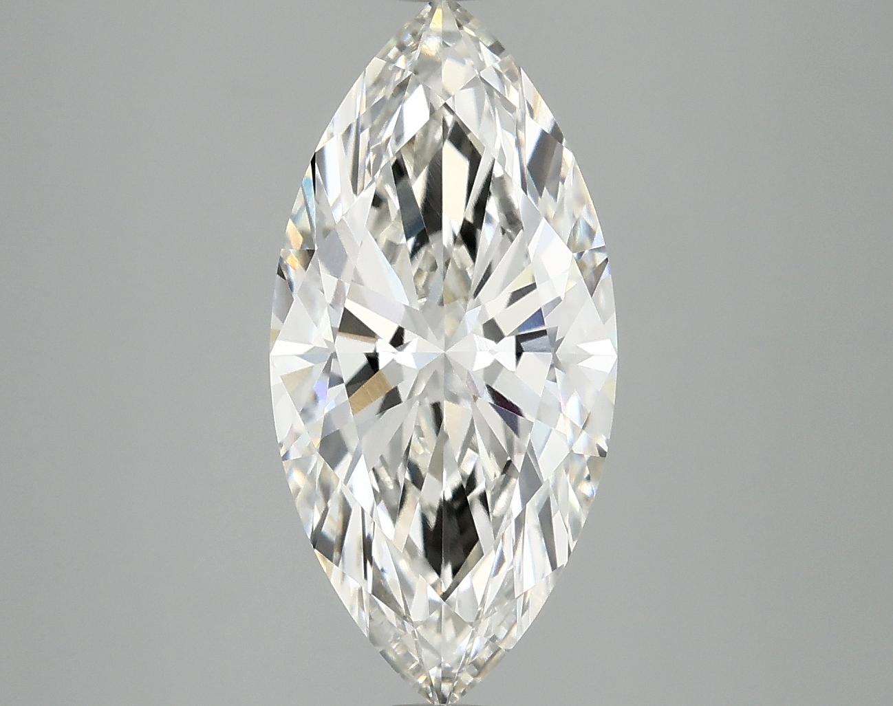 3.03 Carat Marquise Shaped Excellent Cut VVS2 IGI Certified Lab Grown Diamond