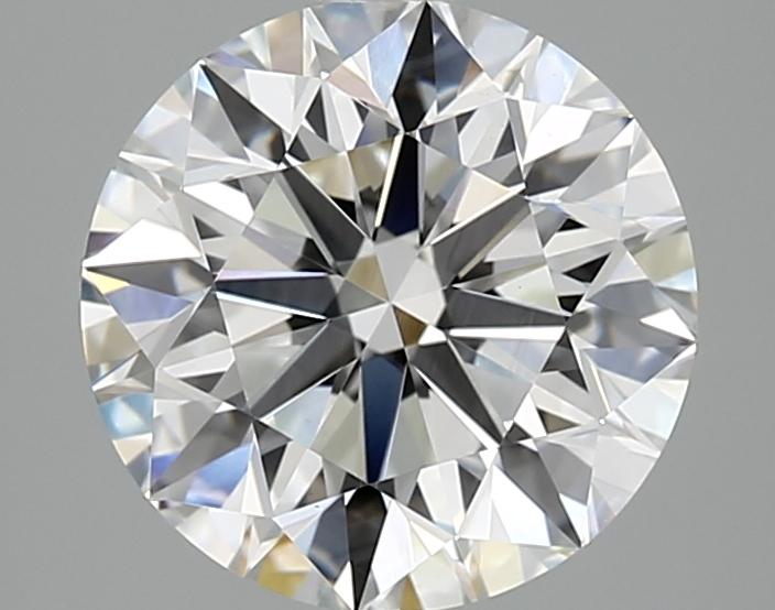 3.07 Carat Round Shaped Excellent Cut VVS2 IGI Certified Lab Grown Diamond