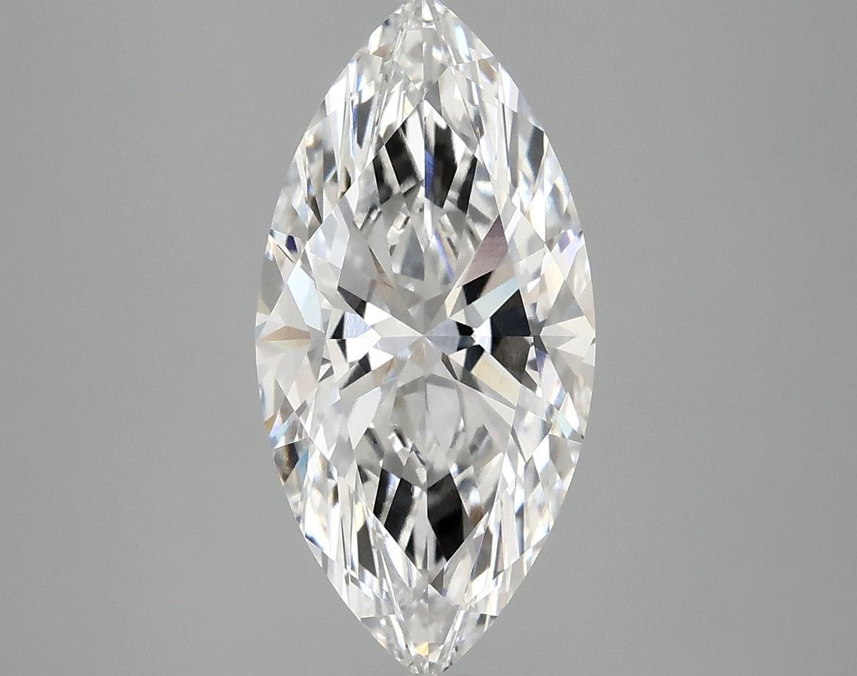 3.07 Carat Marquise Shaped Ideal Cut VVS2 IGI Certified Lab Grown Diamond