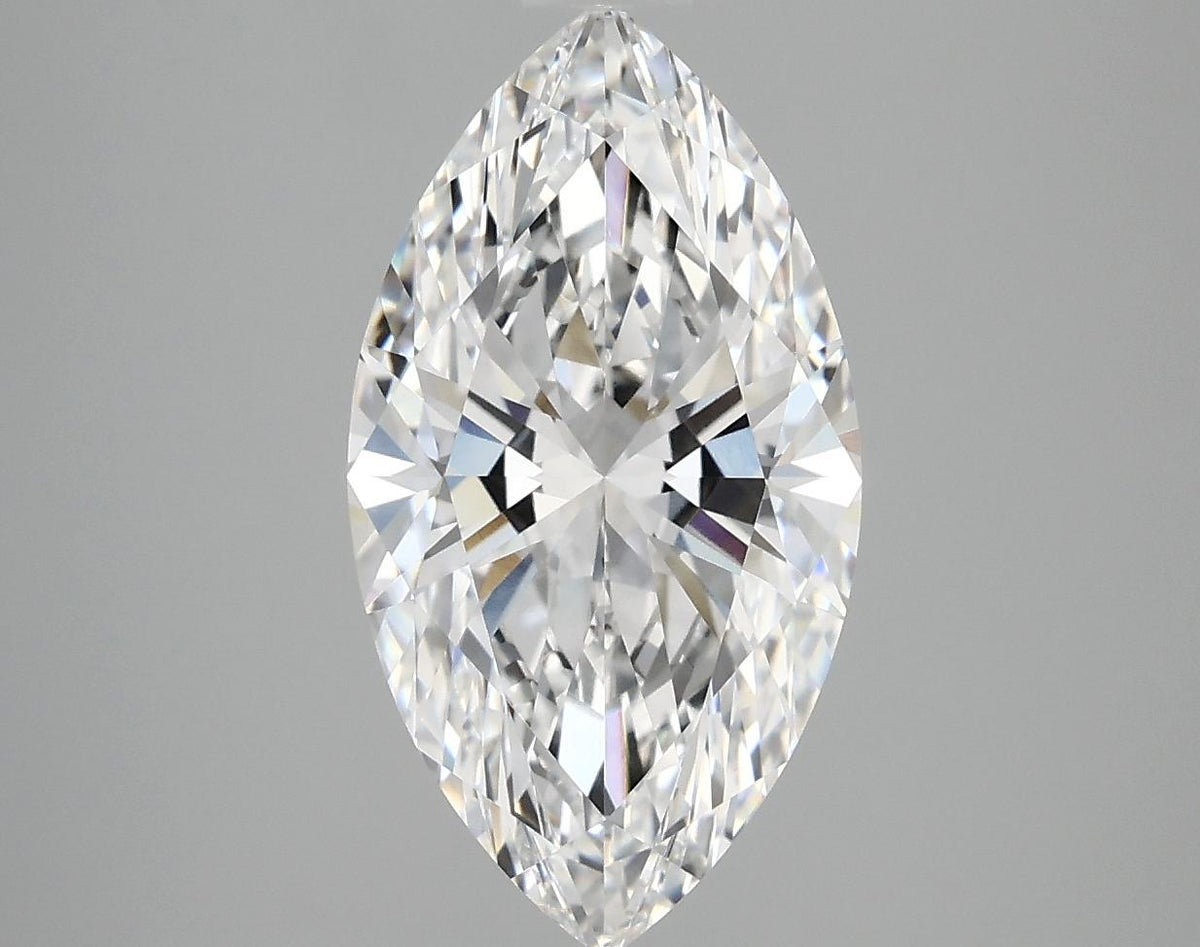 3.05 Carat Marquise Shaped Excellent Cut VVS2 IGI Certified Lab Grown Diamond