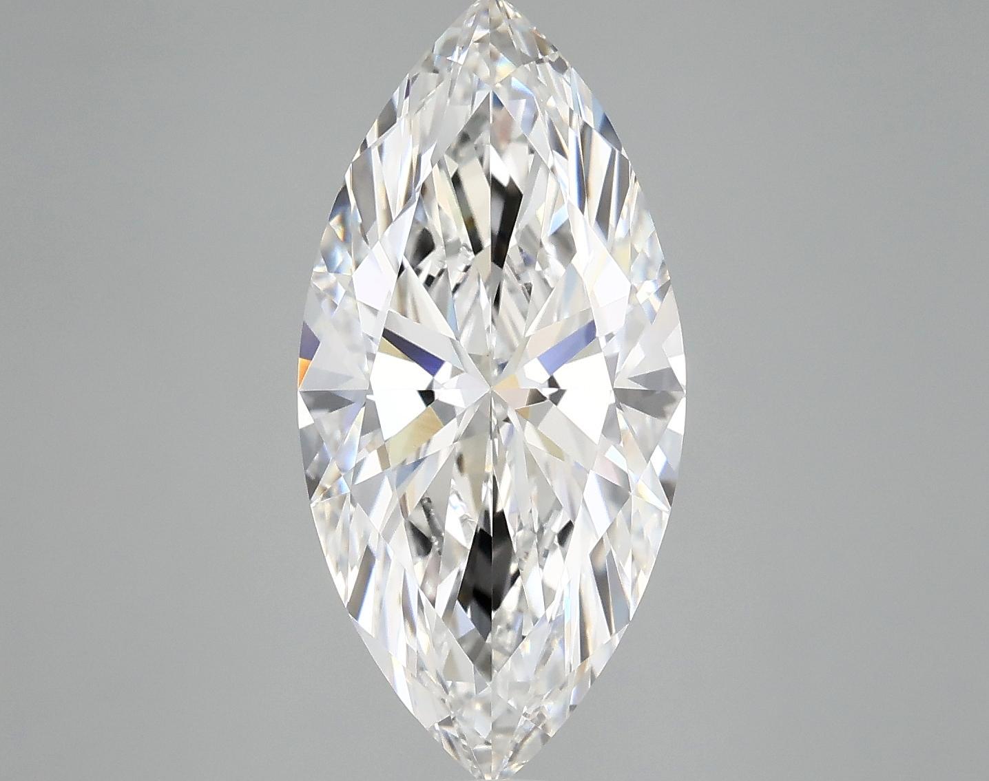 4.03 Carat Marquise Shaped Excellent Cut VVS2 IGI Certified Lab Grown Diamond