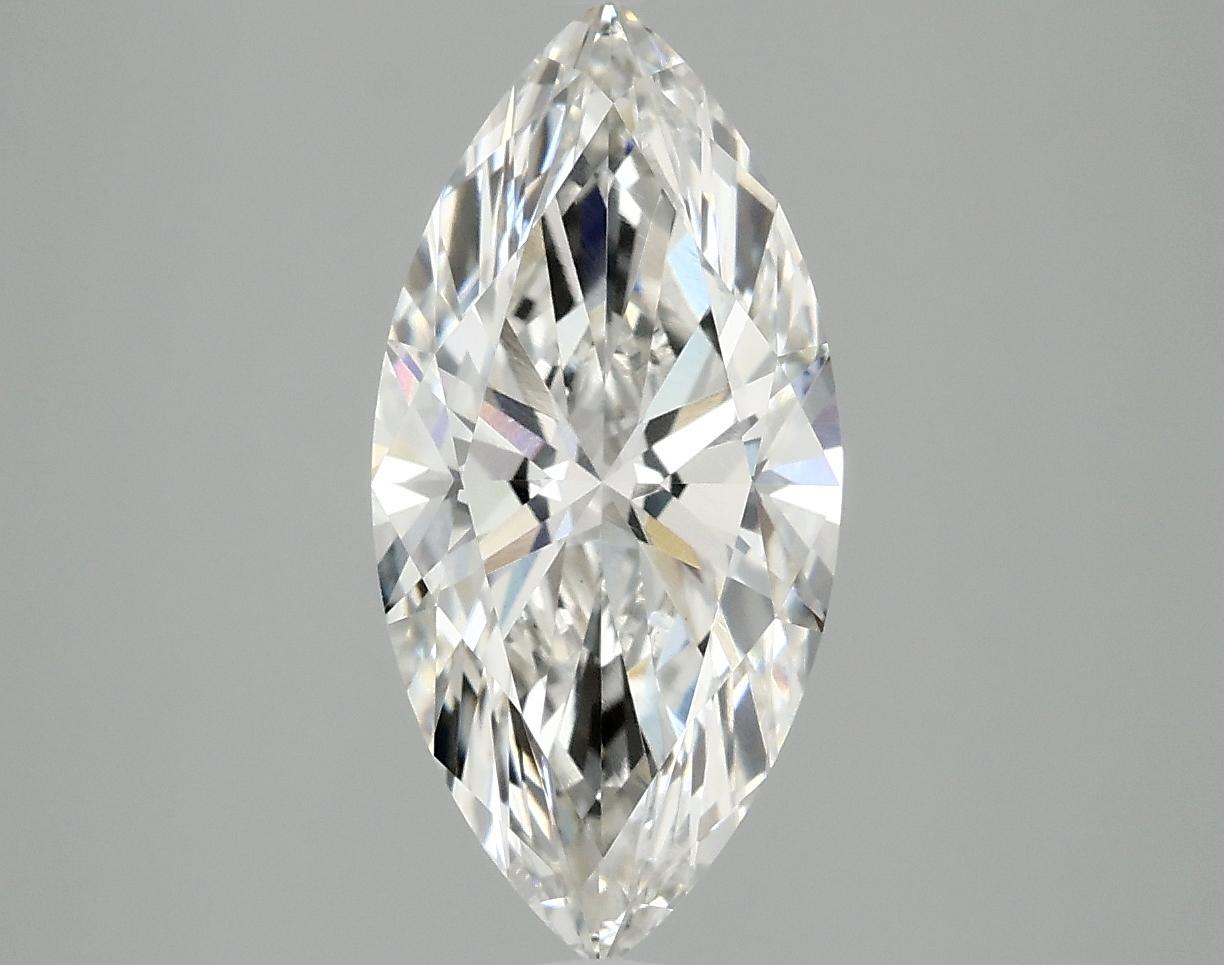 2.55 Carat Marquise Shaped Excellent Cut VVS2 IGI Certified Lab Grown Diamond