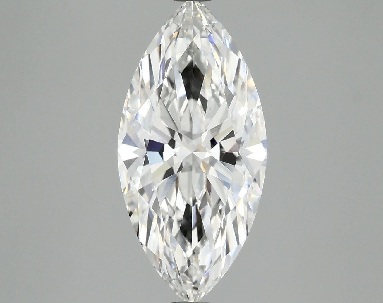 3.05 Carat Marquise Shaped Excellent Cut VVS2 IGI Certified Lab Grown Diamond