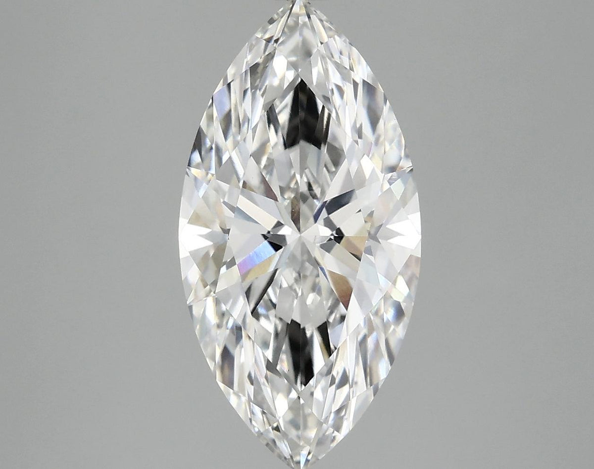 3.07 Carat Marquise Shaped Ideal Cut VVS2 IGI Certified Lab Grown Diamond