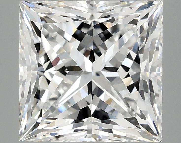 4.04 Carat Princess Shaped Ideal Cut VVS2 IGI Certified Lab Grown Diamond