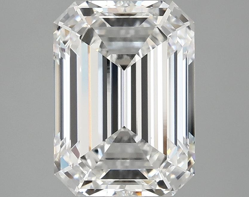3.08 Carat Emerald Shaped Excellent Cut VVS2 IGI Certified Lab Grown Diamond