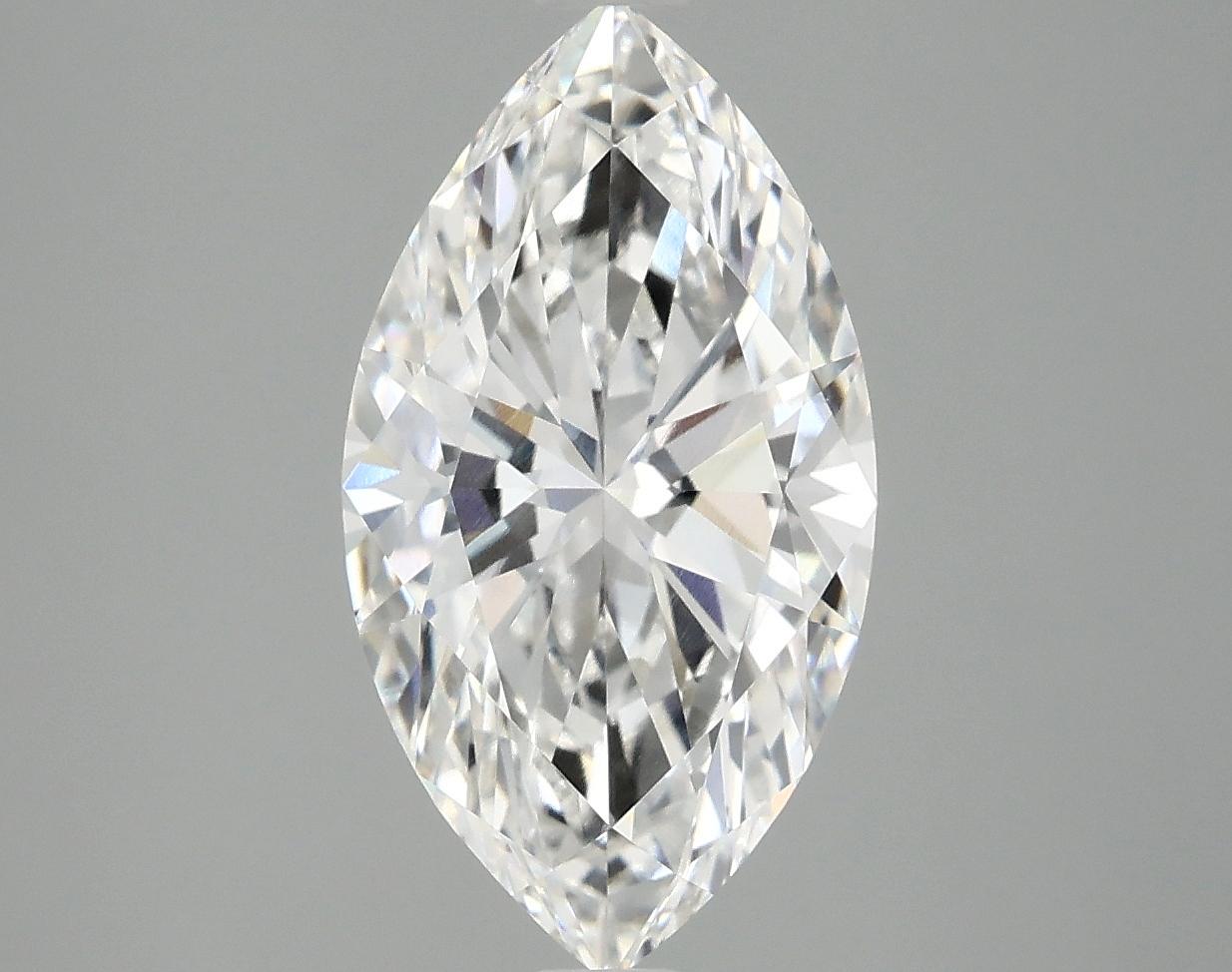 3.08 Carat Marquise Shaped Excellent Cut VVS2 IGI Certified Lab Grown Diamond