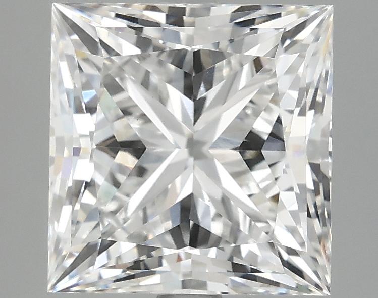 3.86 Carat Princess Shaped Ideal Cut VVS2 IGI Certified Lab Grown Diamond