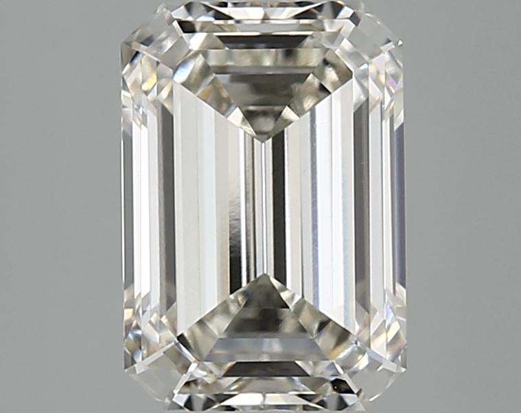 3.02 Carat Emerald Shaped Ideal Cut VVS2 IGI Certified Lab Grown Diamond