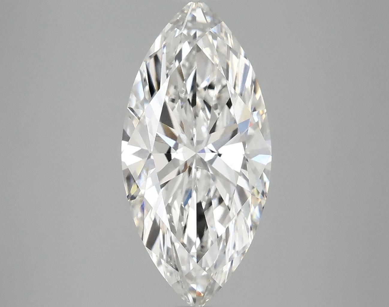 3.01 Carat Marquise Shaped Excellent Cut VVS2 IGI Certified Lab Grown Diamond