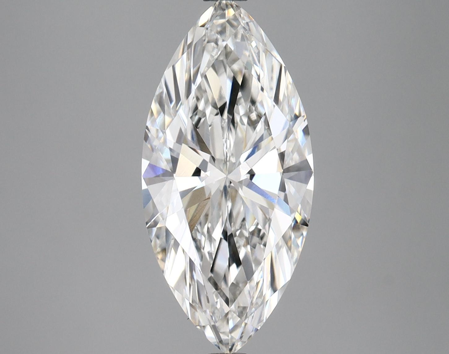 3.0 Carat Marquise Shaped Excellent Cut VVS2 IGI Certified Lab Grown Diamond