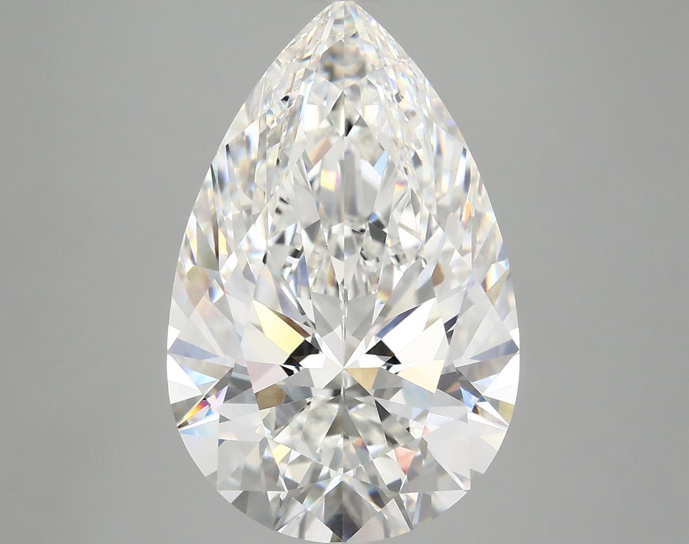 7.26 Carat Pear Shaped Ideal Cut VVS2 IGI Certified Lab Grown Diamond
