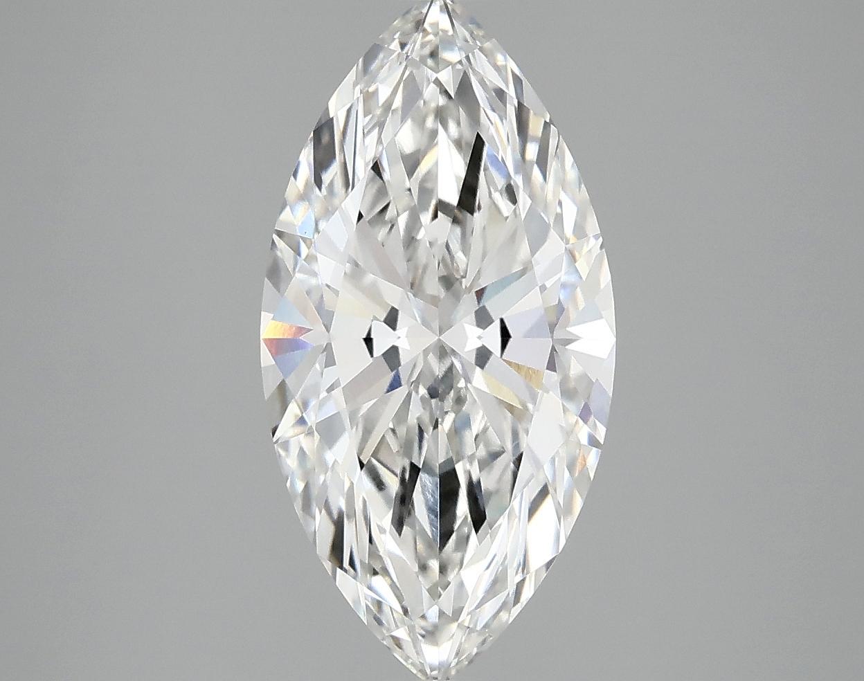 3.02 Carat Marquise Shaped Ideal Cut VVS2 IGI Certified Lab Grown Diamond