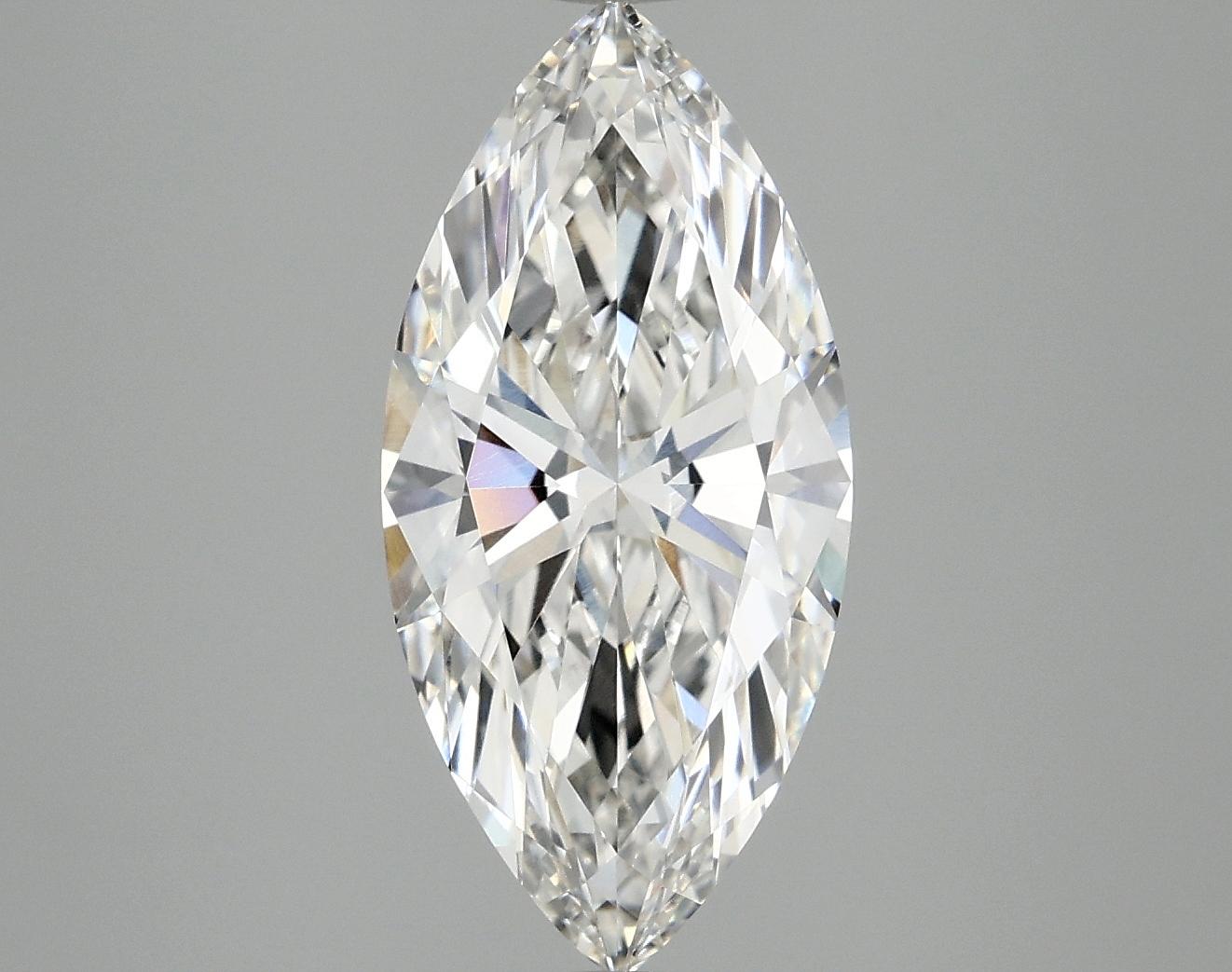 2.99 Carat Marquise Shaped Excellent Cut VVS2 IGI Certified Lab Grown Diamond