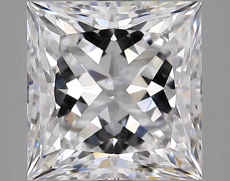 4.06 Carat Princess Shaped Ideal Cut VVS2 IGI Certified Lab Grown Diamond