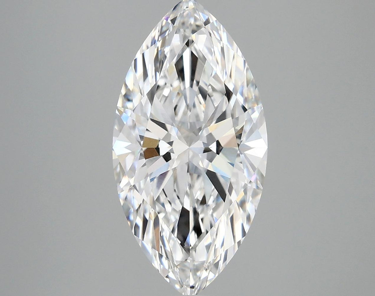 3.07 Carat Marquise Shaped Ideal Cut VVS2 IGI Certified Lab Grown Diamond
